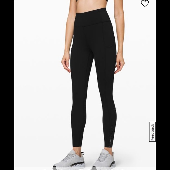 NWT lululemon Fast and Free High-Rise 7/8 Tight 24" 
Asia Fit black - Picture 6 of 12